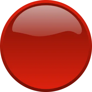 a red button on a white background