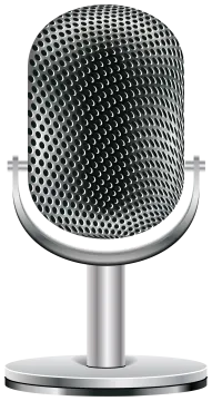 a microphone on a stand vector