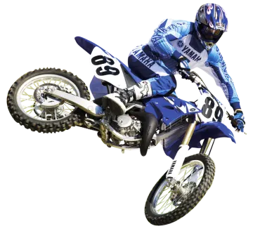 a person on a dirt bike doing a trick