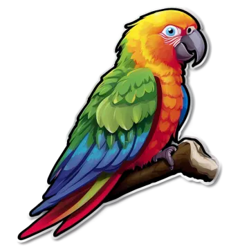 a colorful parrot sitting on a branch