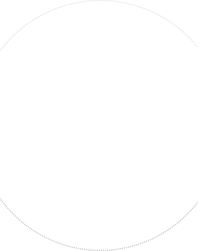 a circle with a dotted line in the middle