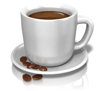 a cup of coffee on a saucer