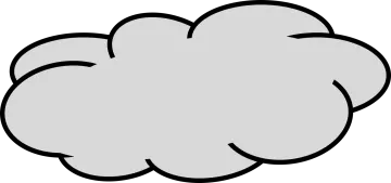 a black and white cloud