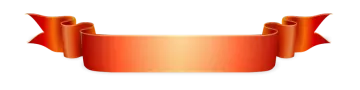a red ribbon on a white background