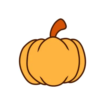 an orange pumpkin on a white background