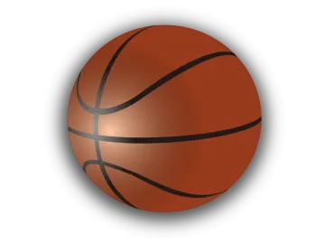 a basketball ball on a white background