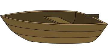 a wooden boat