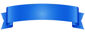 a blue ribbon on a white background