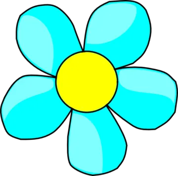 a blue flower clipart