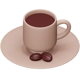 a cup of coffee on a saucer
