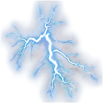 a lightning bolt in the sky