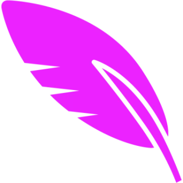 a red feather on a white background