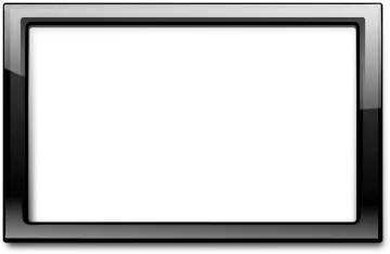 a black frame on a white background