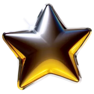 a star shaped foil balloon on a white background