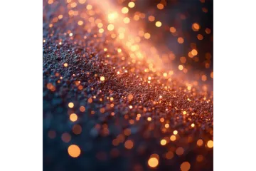 a close up shot of some gold glitter