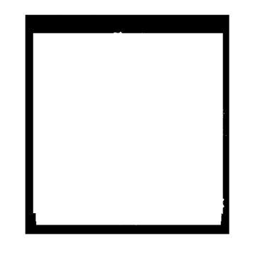 a black and white square icon