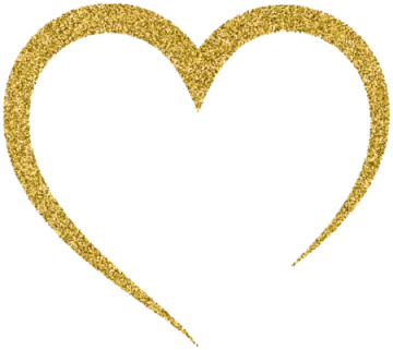 gold glitter heart png