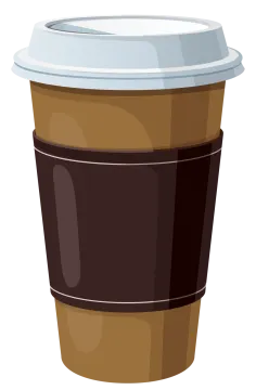 a cup of coffee vector