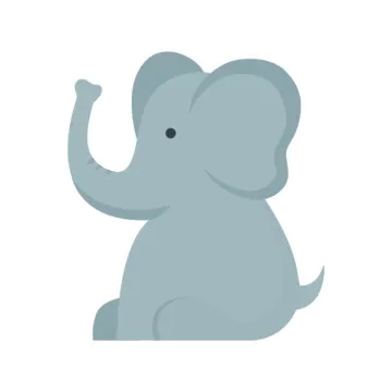 an elephant sitting on the ground with its trunk up