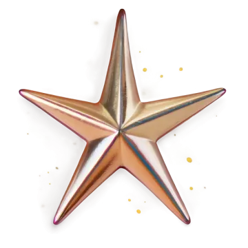 a star shaped object on a white background
