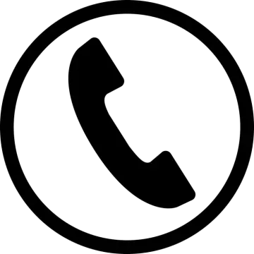 a black and white phone icon