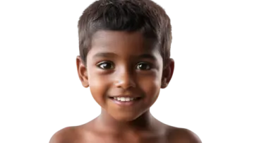 a young boy is smiling for the camera
