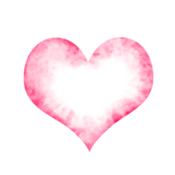 a pink heart on a white background