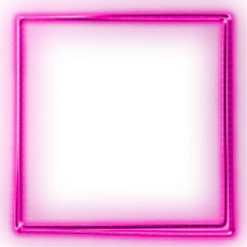 a pink square frame on a white background