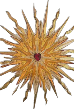 an image of a flower made out of wood