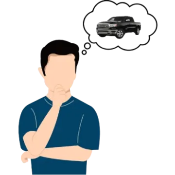 a man with a thought bubble above his head