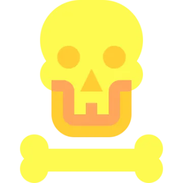 a skull and crossbone icon