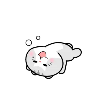 a white cat sleeping with its eyes closed