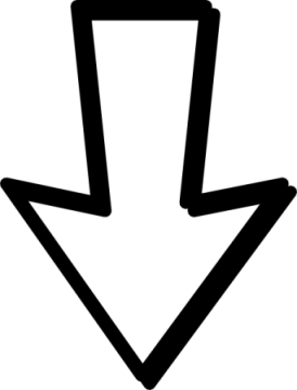 a black and white arrow icon