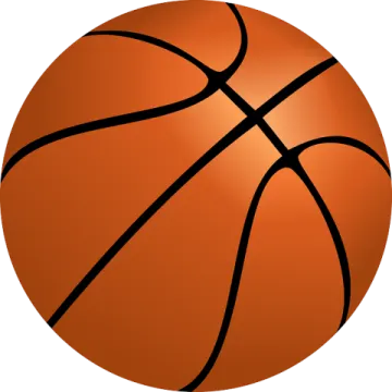 a basketball ball on a white background