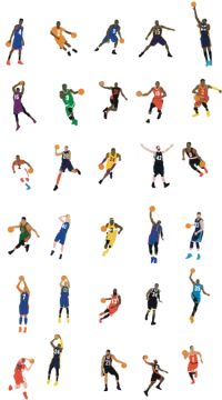 a bunch of basketball players