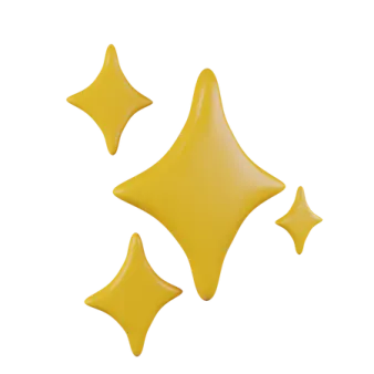 three yellow stars on white background