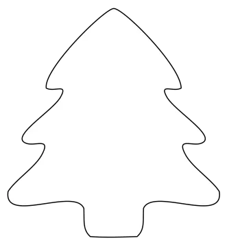 printable christmas tree template