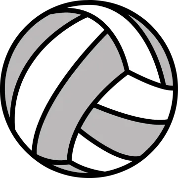 a volleyball ball on a white background