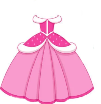 a pink dress on a white background