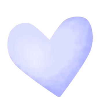 a white heart with a gray background