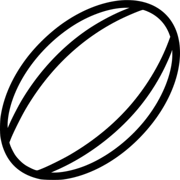 a rugby ball on a white background