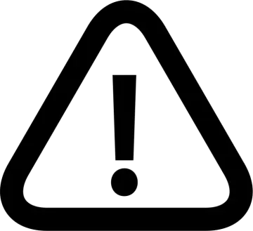 a black and white image of a warning sign