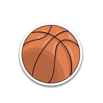 a basketball ball on a white background