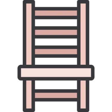 a wooden chair icon