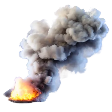 a black and white cloud of smoke on a white background
