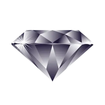 a diamond on a white background