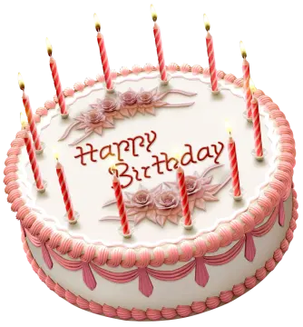 a birthday cake with candles on it