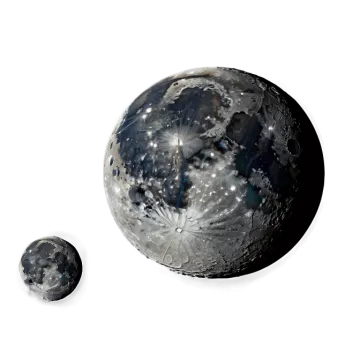 an image of the moon and its craters