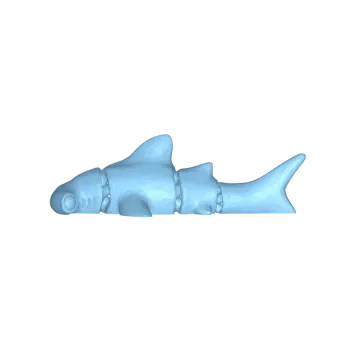 a 3d model of a shark's teeth