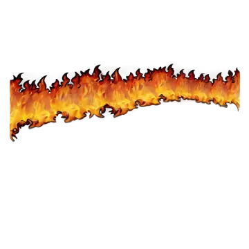 a fire flame on a white background